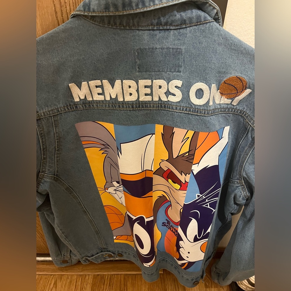 Members only Space Jam Jean jacket